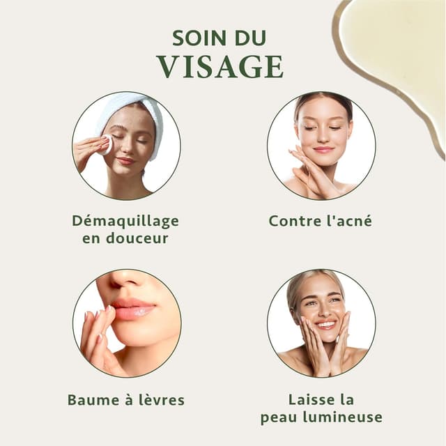 Detalle de Satin Naturel Huile de Jojoba Bio 100ml – soin cheveux et peau