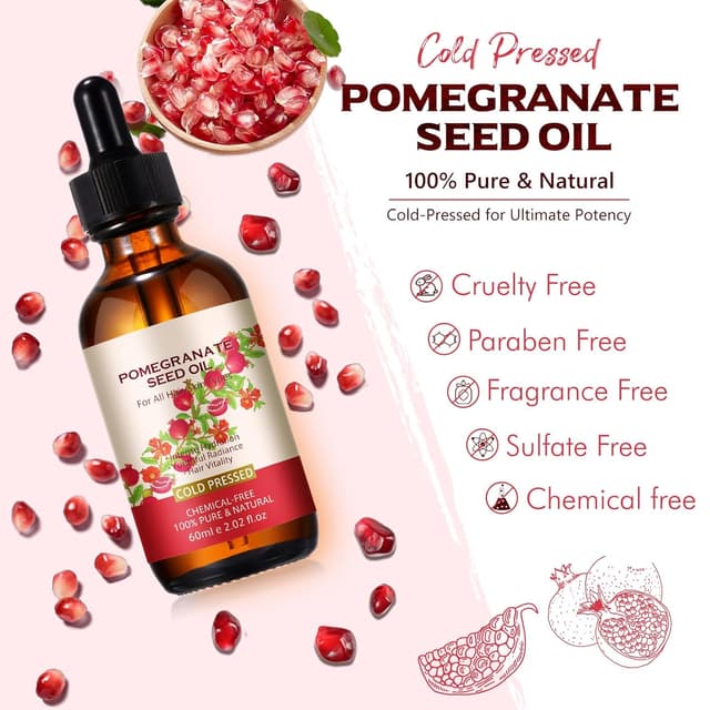 Thumbnail 4 de Granatapfelkernöl 100% kaltgepresst Haut Haar