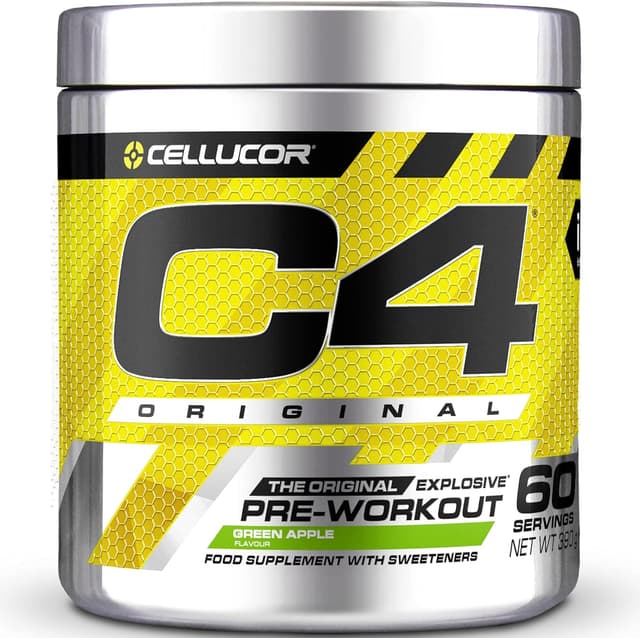 Detalle de C4 Original 150 mg cafeína — preentrenamiento 60 raciones 🍷