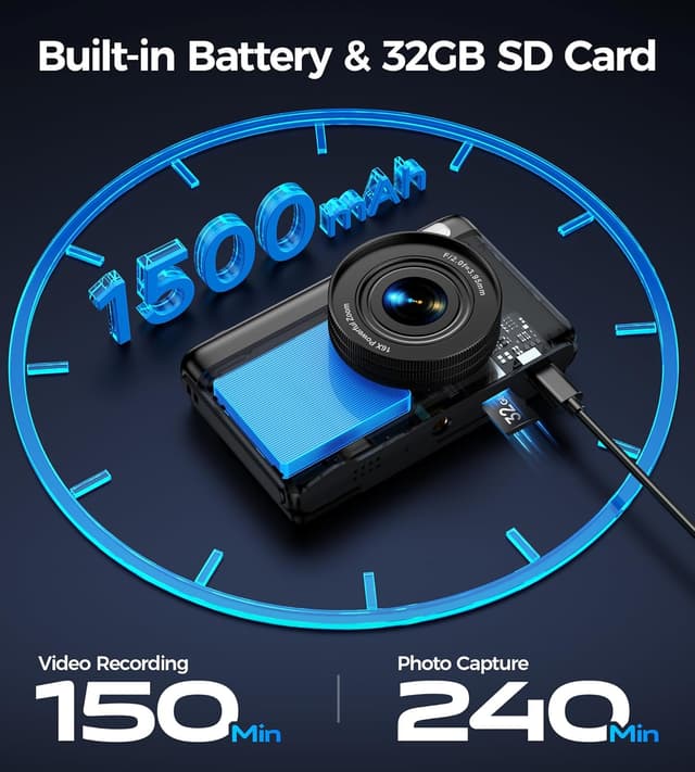 Thumbnail 4 de Macchina Fotografica Digitale 4K 64MP per Vlog