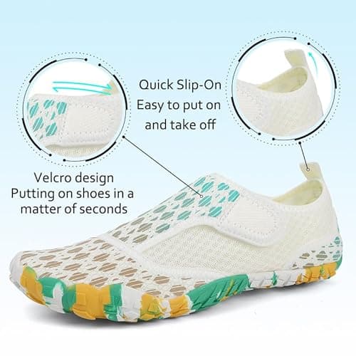 Detalle de ziitop Barefoot Water Shoes for Women & Men – quick-drying, breathable aqua trainers for swim, beach and pool