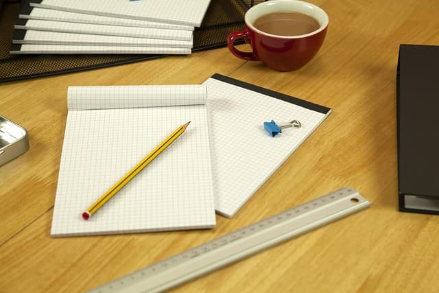 Detalle de Landré Notizblock ohne Deckblatt A5 kariert (50 Blatt, 70 g/m²) – 10er Pack