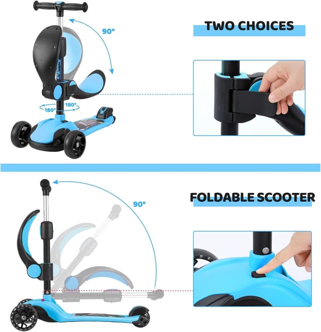 Thumbnail 4 de BremToy Roller Kinder mit Sitz Blau