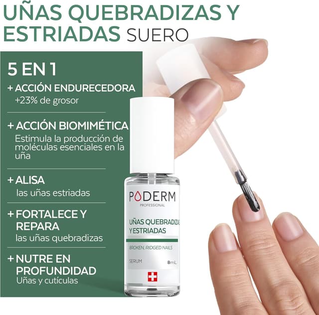 Detalle 2 de Poderm uñas frágiles 8 aceites BIO