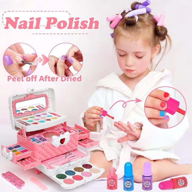 Thumbnail 5 de Kids Makeup Set 55pcs washable for ages 4โ10 ๐