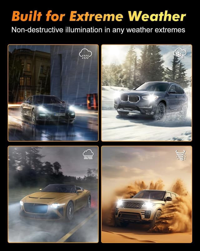 Detalle de Termitor D5S Bulbs (Pack of 2) — 80,000LM 6500K Ultra Bright, IP68 Waterproof, 1:1 OEM Size