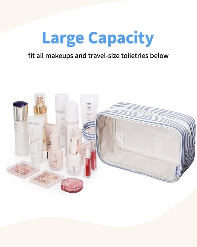 Detalle 2 de Narwey Clear Travel Toiletries Bag 25 x 10 x 15 cm