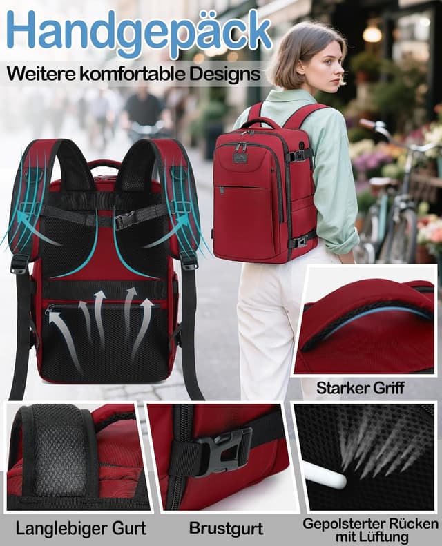 Thumbnail 4 de LYNXCHER Handgepäck Rucksack 40x20x25