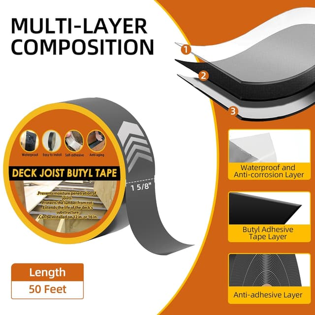 Detalle 2 de JOAPRIL Deck Joist Tape 1-5/8" x 50