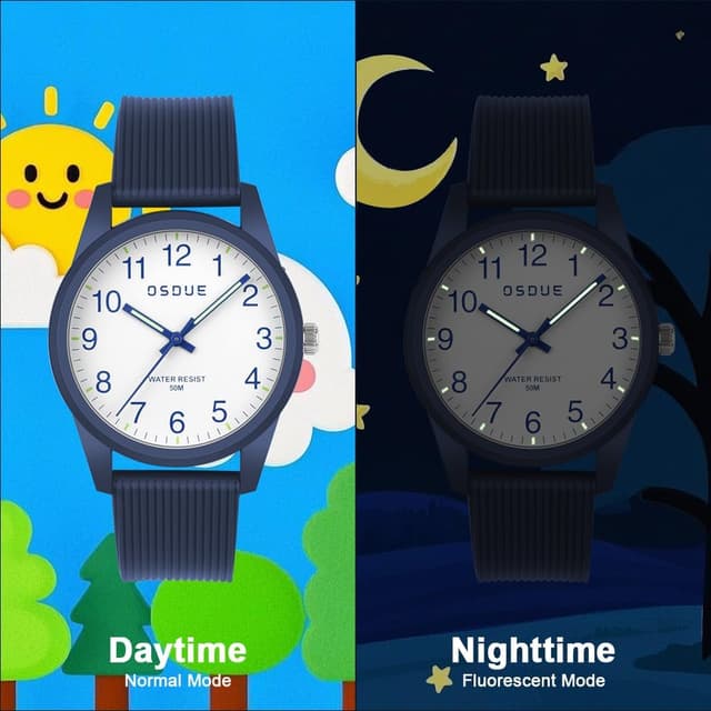 Thumbnail 5 de OSDUE Montre Enfant 50 m étanche