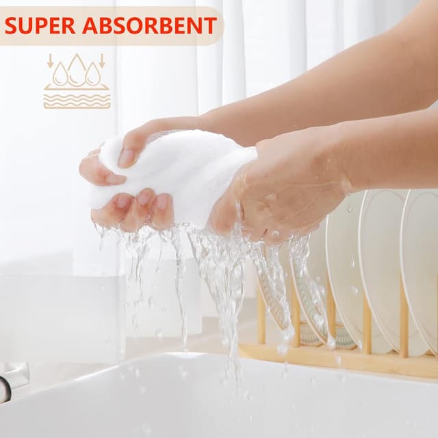 Thumbnail 2 de Homaxy 100% Cotton Kitchen Cloths 12x12 in, 6-Pack 🧽