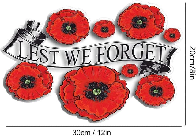 Thumbnail 6 de Poppy Flower Car Sticker 2pc