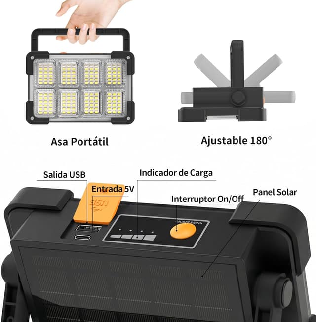 Detalle 2 de OHAYORI Foco LED Recargable 6000 mAh