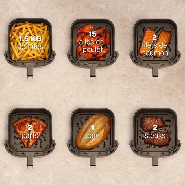 Thumbnail 6 de Princess Dual Heat Airfryer 8L XXL (182280) – friteuse à air chaud double chauffe