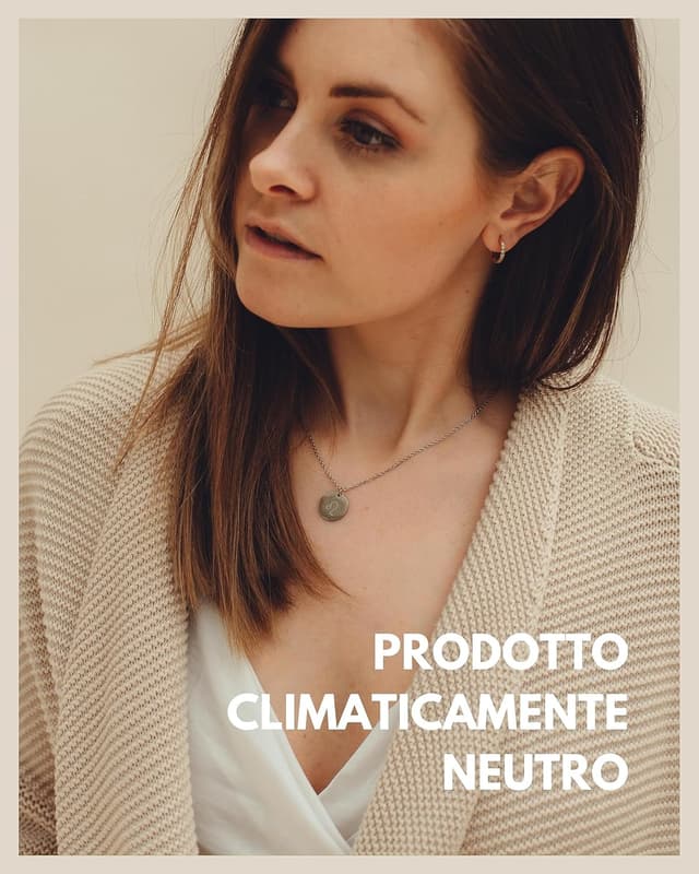 Detalle 2 de GD GOOD.designs Catena zodiacale oro 18 carati impermeabile con ciondolo zodiacale in acciaio inox