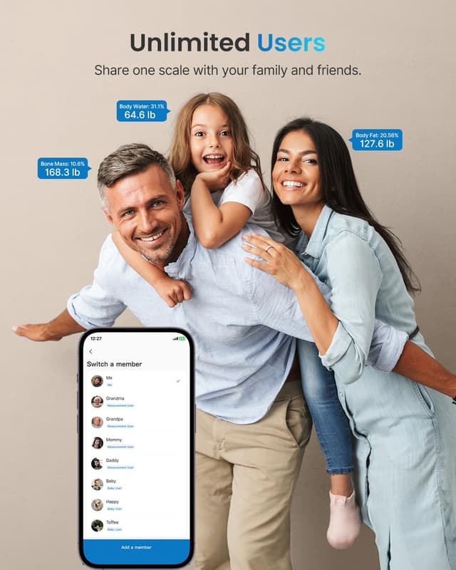 Thumbnail 6 de RENPHO Elis 1 smart body scales 260 cm