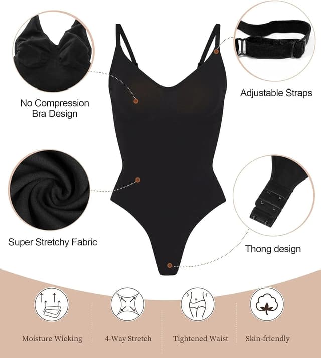 Thumbnail 3 de SHAPERX Bodysuit Shapewear for Women
