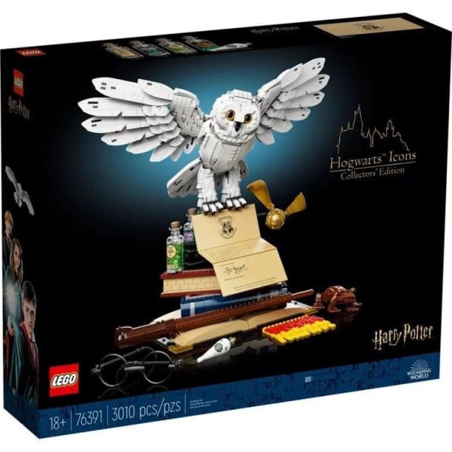 Detalle de Lego Harry Potter Iconos de Hogwarts 3.000 piezas