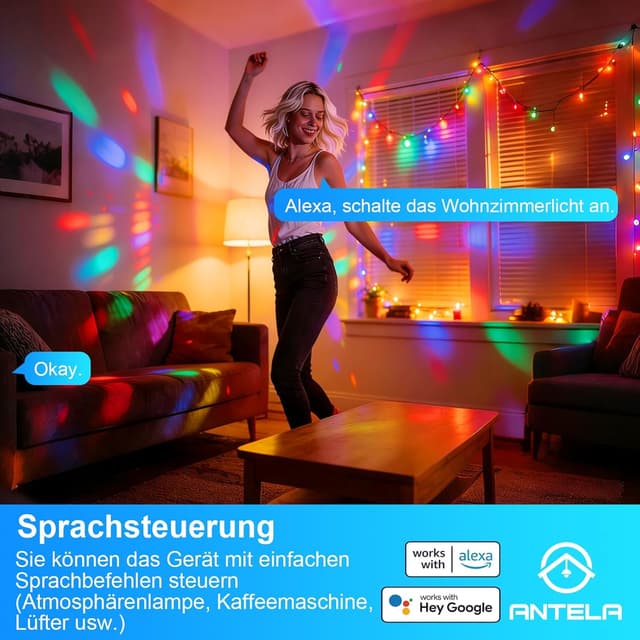 Thumbnail 5 de ANTELA WLAN Smart Steckdose AI 16A 3680W 4er-Set