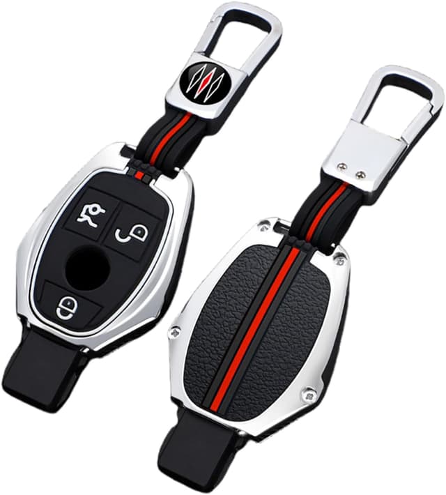 Detalle 2 de Happyit zinc alloy and silicone car key cover case (for selected Mercedes-Benz models)