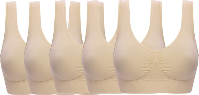Detalle de ohlyah Women’s Seamless Wire-Free Bra with Removable Pads