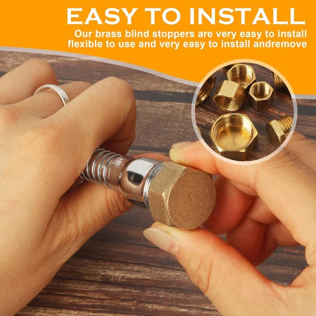 Detalle 2 de Messing Rohrdichtungs Stopfen 16er Set