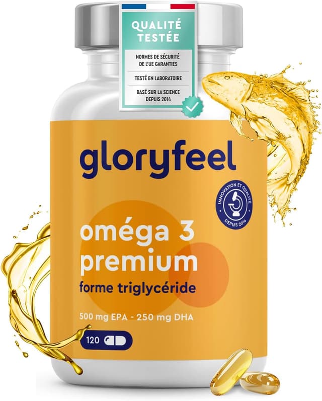 Detalle de Oméga 3 Huile de Poissons Sauvages 500 mg EPA