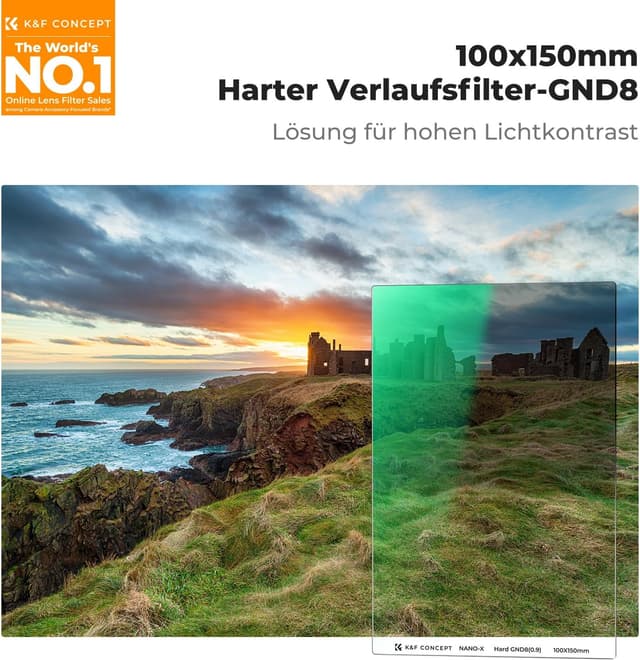 Detalle 2 de K&F CONCEPT Nano-X GND8 Hard 0,9 Filter