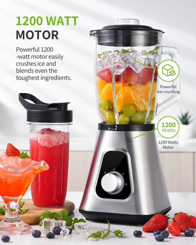 Detalle de GDOR 1200W Smoothie Blender 2-in-1