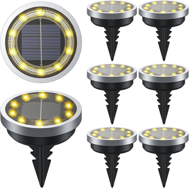 Detalle de Suolita Solar Ground Lights 8 pack
