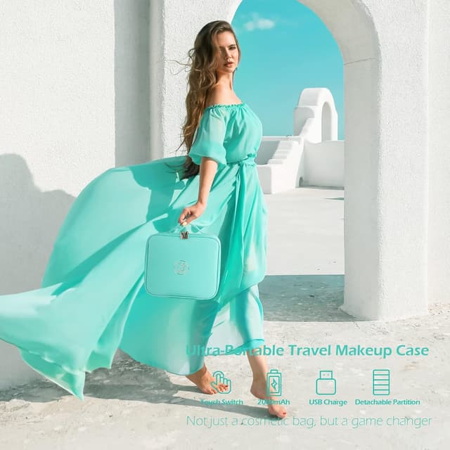 Thumbnail 5 de MOMIRA Travel Makeup Bag with Lighted Mirror