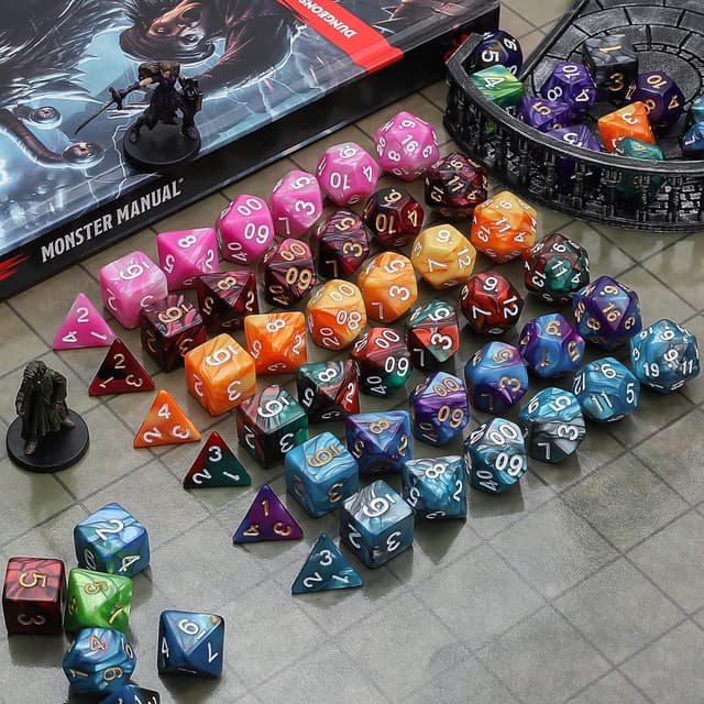 Thumbnail 4 de QMAY Polyedrische Würfel 42 Stück