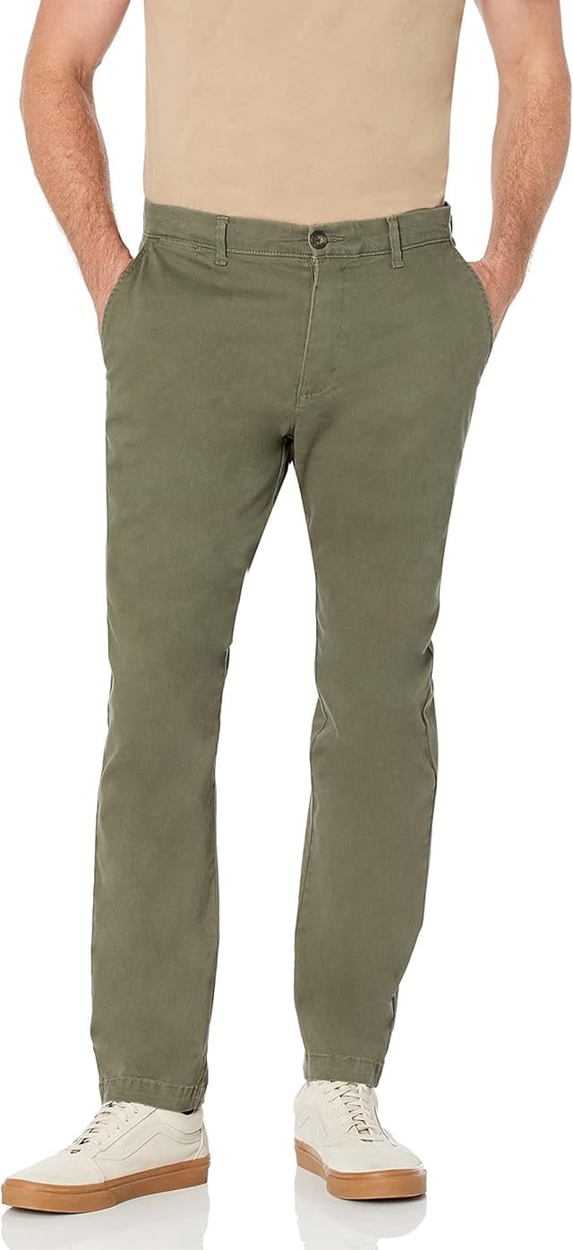 Detalle de Amazon Essentials pantalon chino extensible 42
