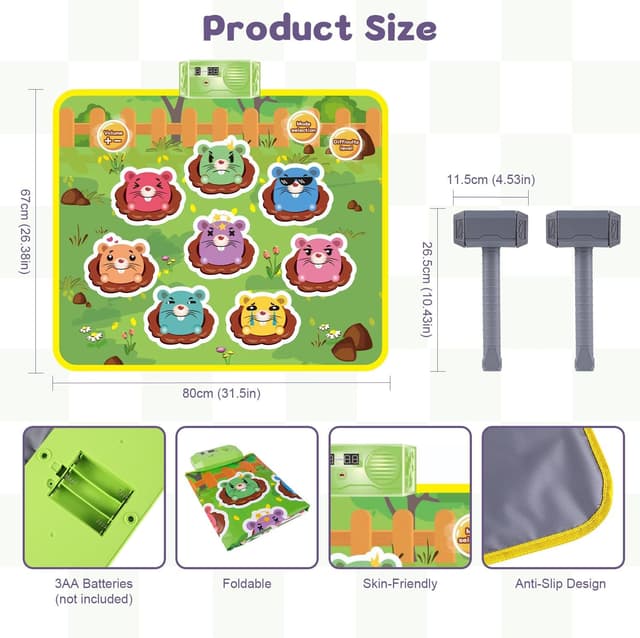 Thumbnail 5 de Shayson Whack a Mole 2-player kids game