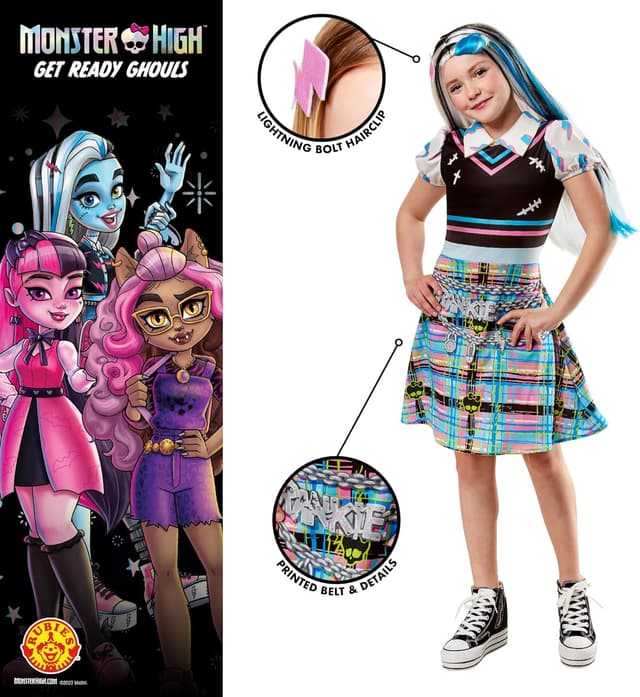 Thumbnail 2 de Rubie's Frankie Stein Girls Costume XS–L