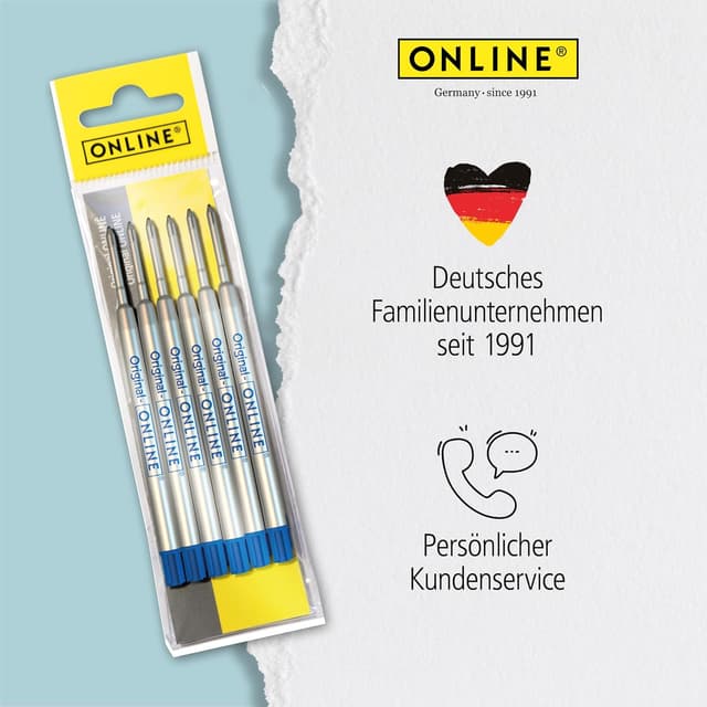 Thumbnail 6 de ONLINE 6 Kugelschreiberminen blau M đź–Š