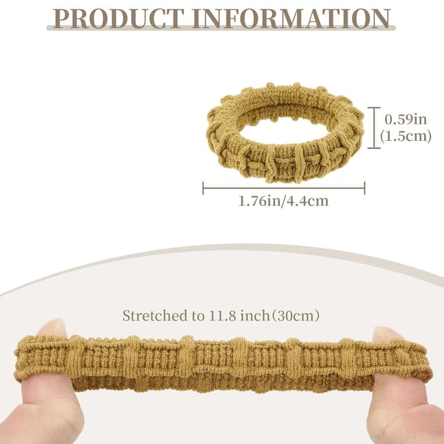 Detalle 2 de Haargummis ZOUIQSS 10er Set 4,1 cm