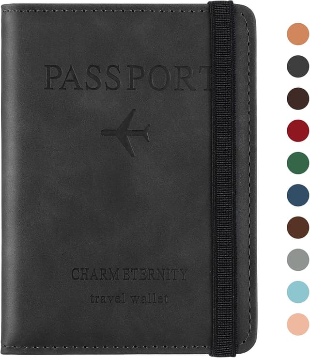 Detalle de Sciphylia porta passaporto RFID Nero Scuro