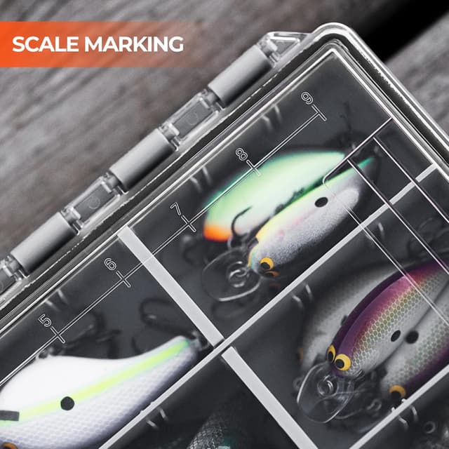 Detalle 2 de KastKing HyperSeal Waterproof Tackle Box (3600/3700) with Removable Dividers