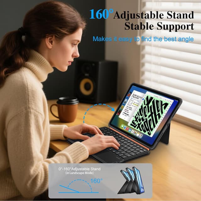 Thumbnail 5 de Keyboard Case for iPad Air 11 inch Magnetic Detachable 78‑Key Trackpad
