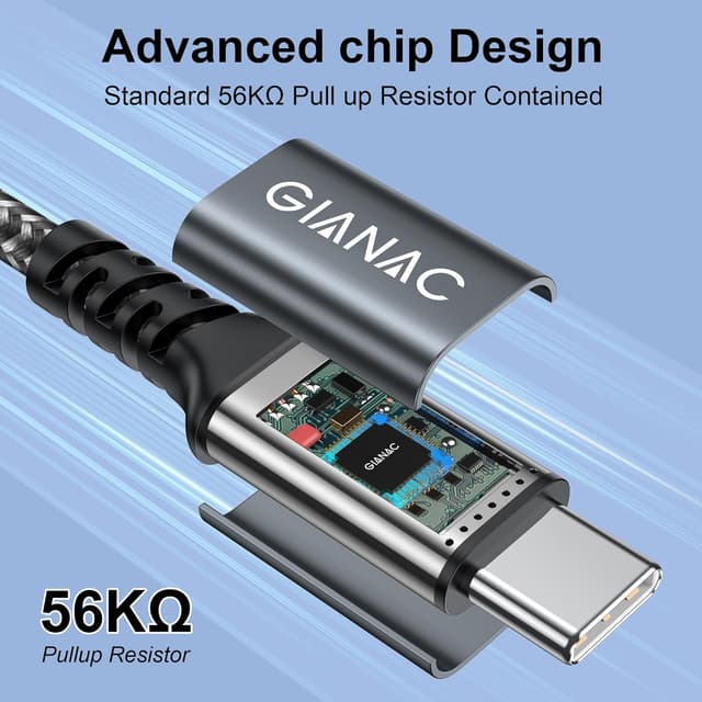 Detalle de 60W USB C Kabel 5M PD 3.0 Ladekabel