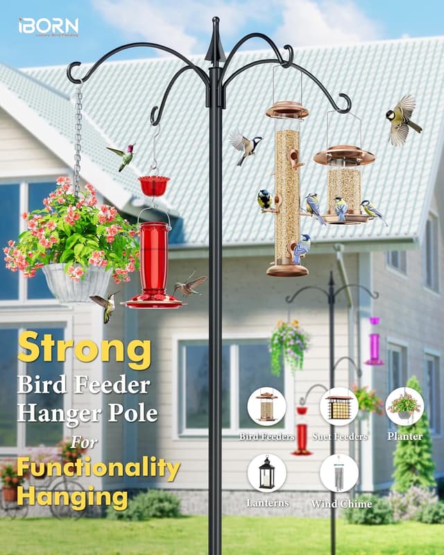 Detalle 2 de Bird feeding station stand 87 inch