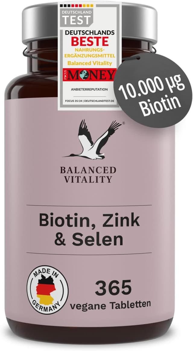 Detalle de Biotin Zink Selen Tabletten mit 10 mg Zink