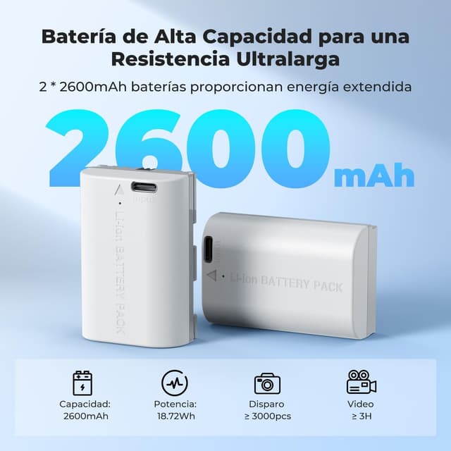 Thumbnail 1 de K&F CONCEPT LP-E6NH 2600mAh Batterie