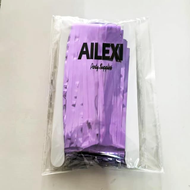 Thumbnail 1 de AILEXI Cortinas metálicas moradas 92x245 cm