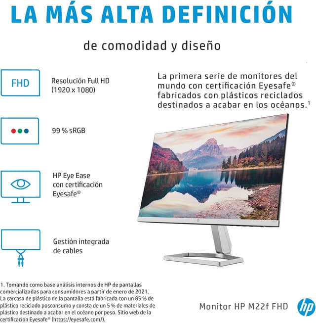 Thumbnail 3 de HP M22f – Monitor 22" Full HD con tecnología Eye Ease 🖥