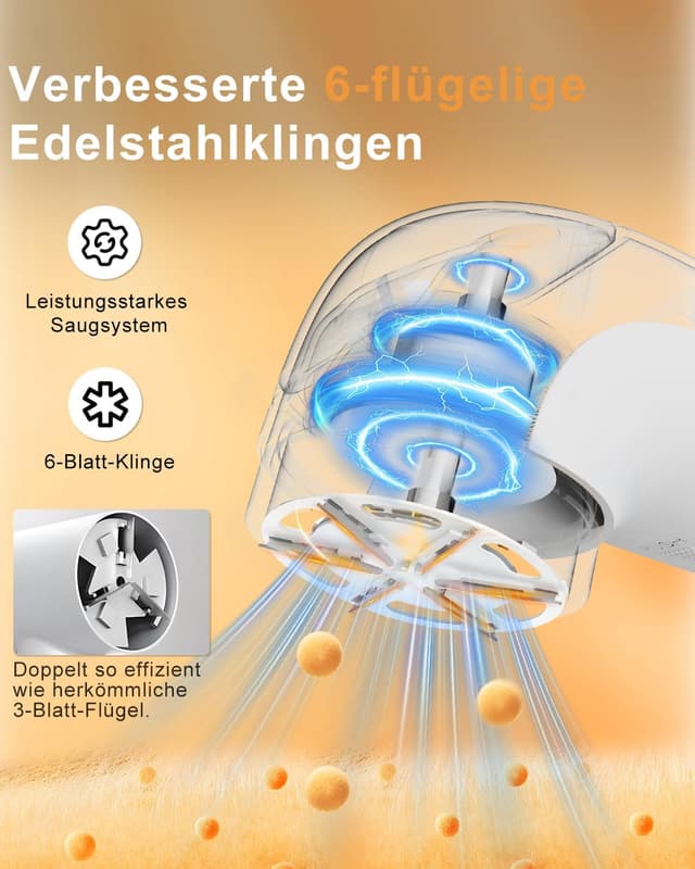 Thumbnail 2 de Homtronics Fusselrasierer Elektrisch 6Klingen