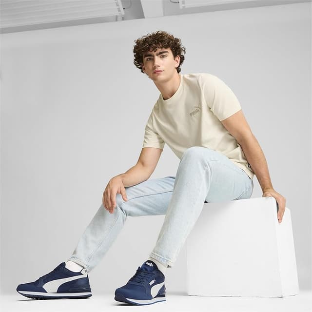 Detalle 2 de PUMA St Runner V4 NL Zapatillas lona blanca azul 39