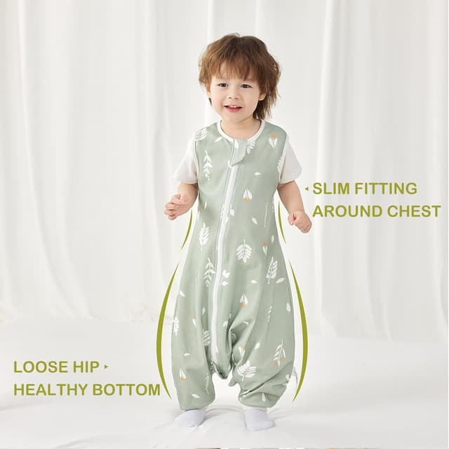 Detalle 2 de Nivolltha Gigoteuse bébé 1 TOG 100% coton avec pieds (toute saison, printemps/automne)