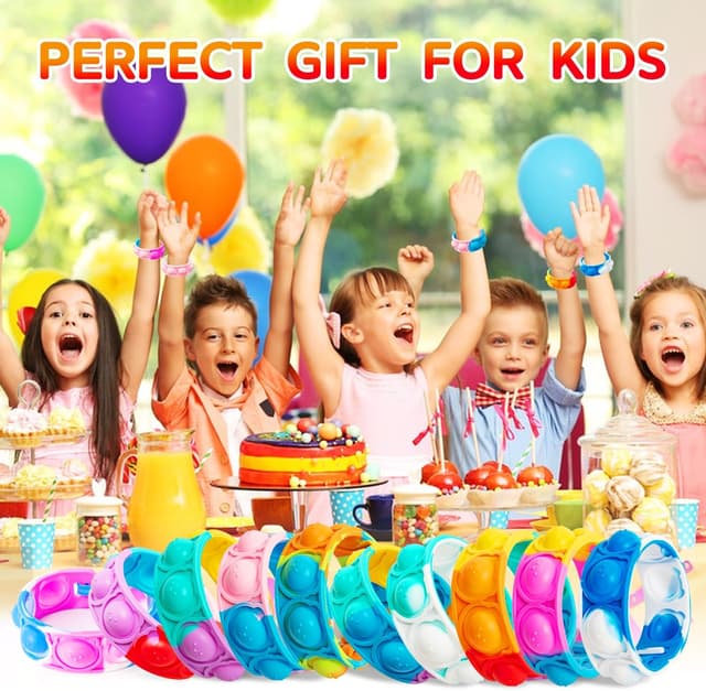 Thumbnail 1 de Pop it Armbänder 20er Set Kinder 2,17–2,56 Zoll 🎈